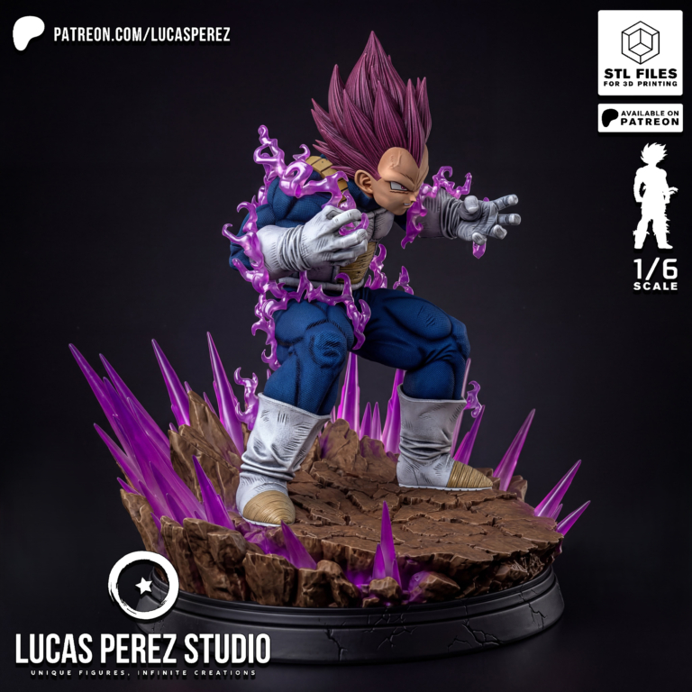 Vegeta Ultra Ego STL 2 - Dragon Ball