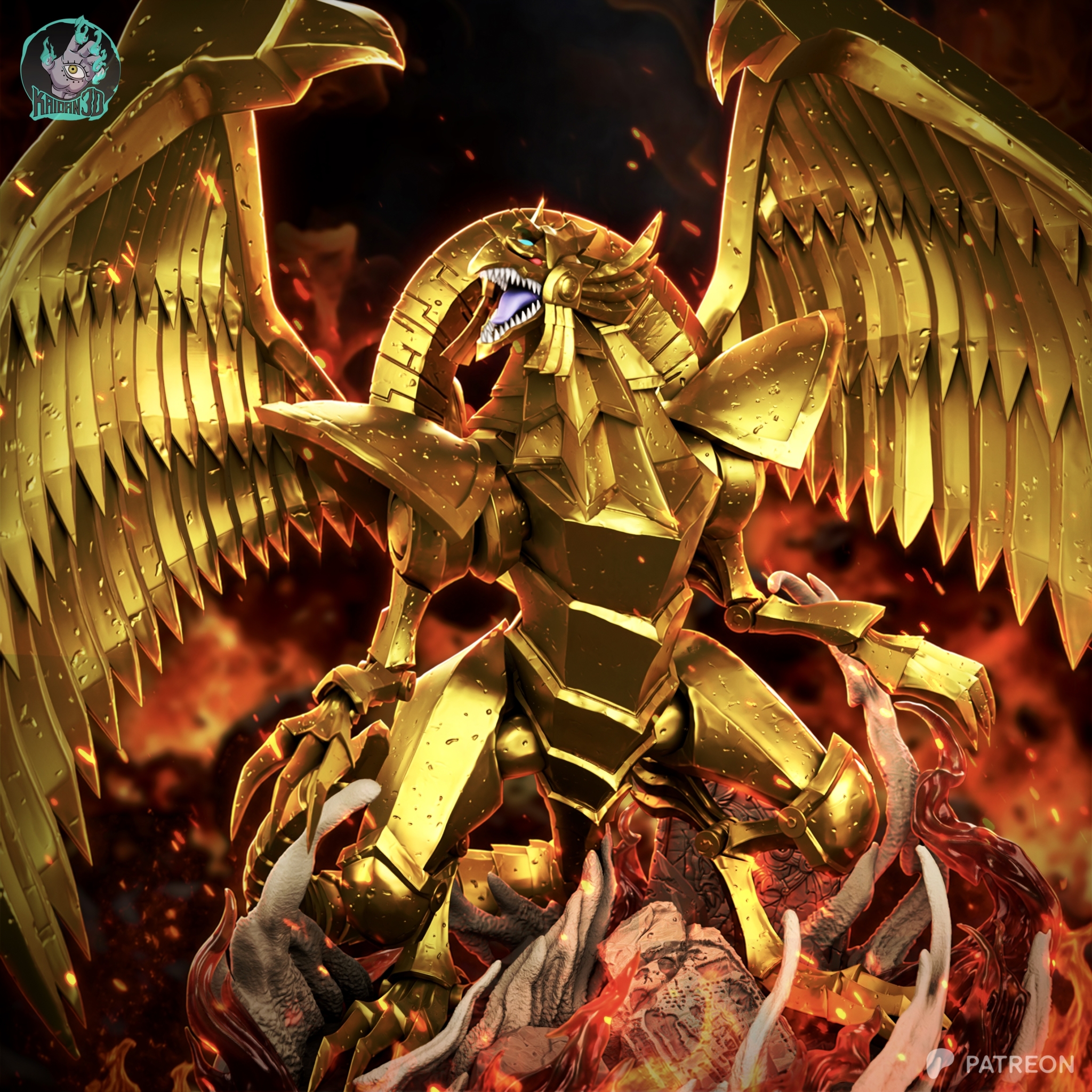 The Winged Dragon of Ra STL - Yu Gi Oh