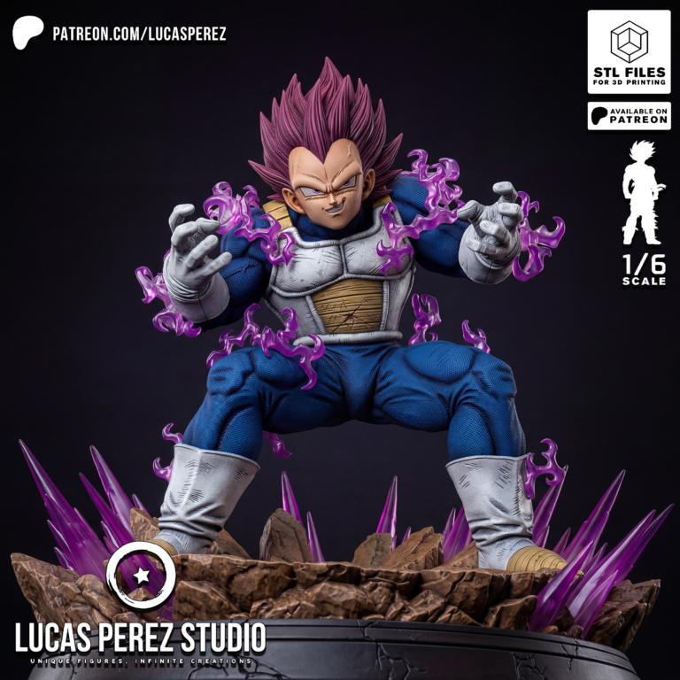 Vegeta Ultra Ego STL 2 - Dragon Ball