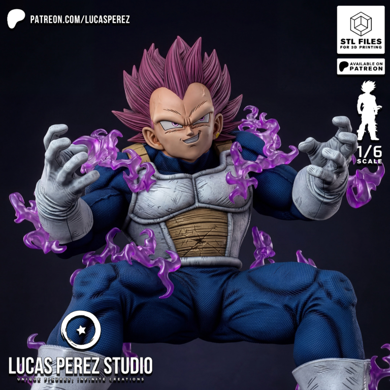 Vegeta Ultra Ego STL 2 - Dragon Ball