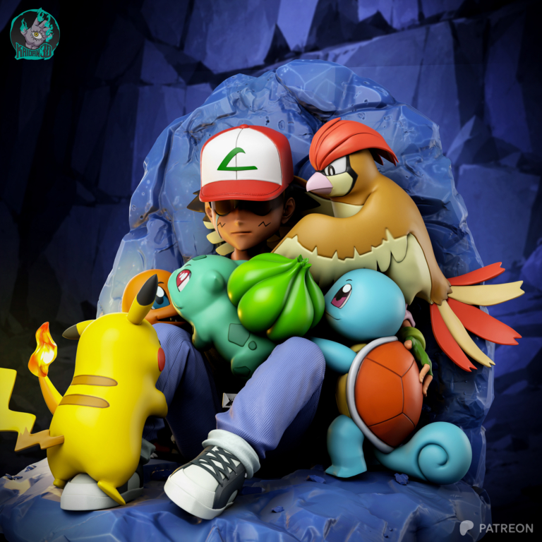 Ash & Pokemon Diorama - Pokemon