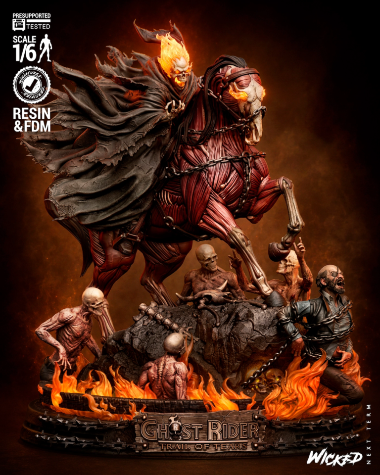 Ghost Rider Diorama STL Cover