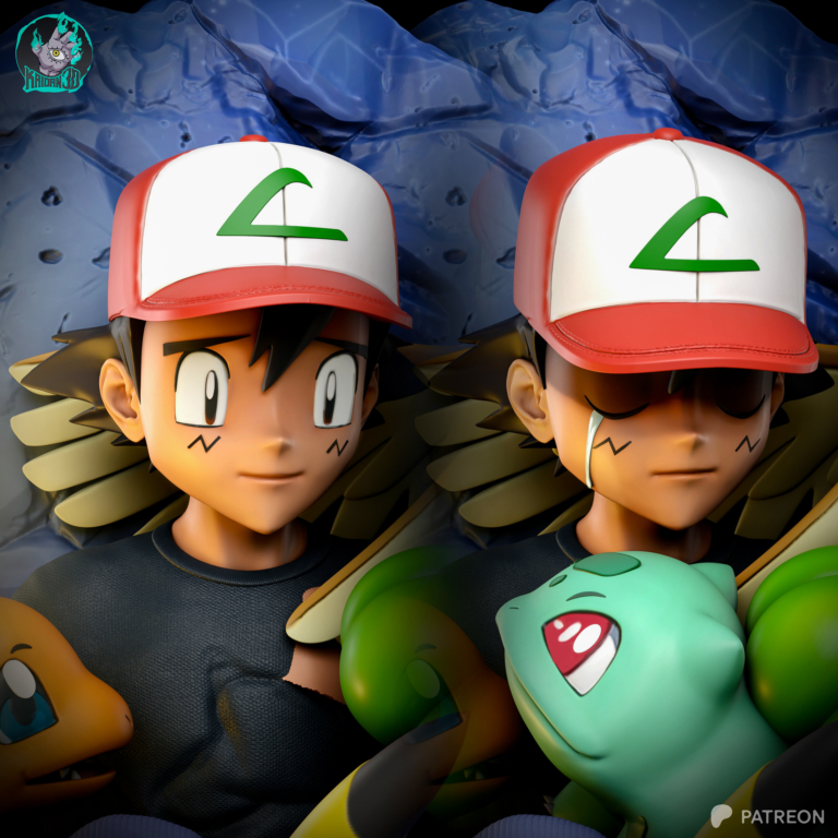 Ash & Pokemon Diorama - Pokemon