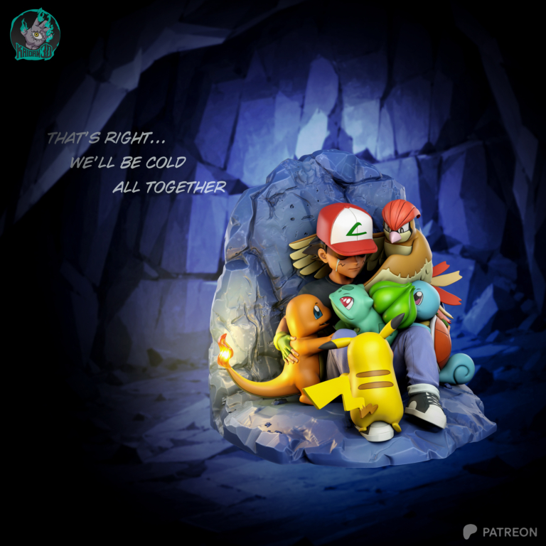 Ash & Pokemon Diorama - Pokemon