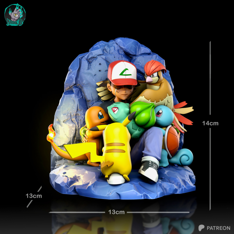 Ash & Pokemon Diorama - Pokemon