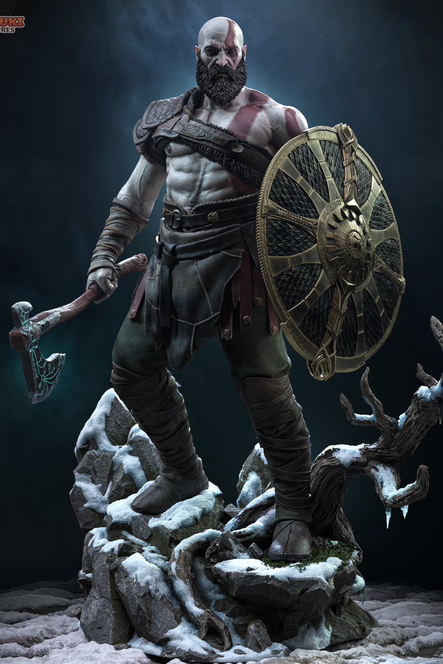 Kratos STL 11 + Bust - God of War