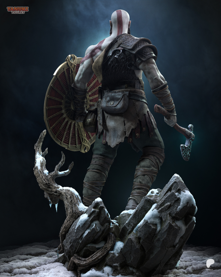 Kratos STL 11 + Bust - God of War