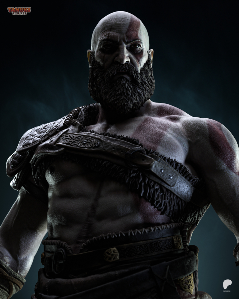 Kratos STL 11 + Bust - God of War