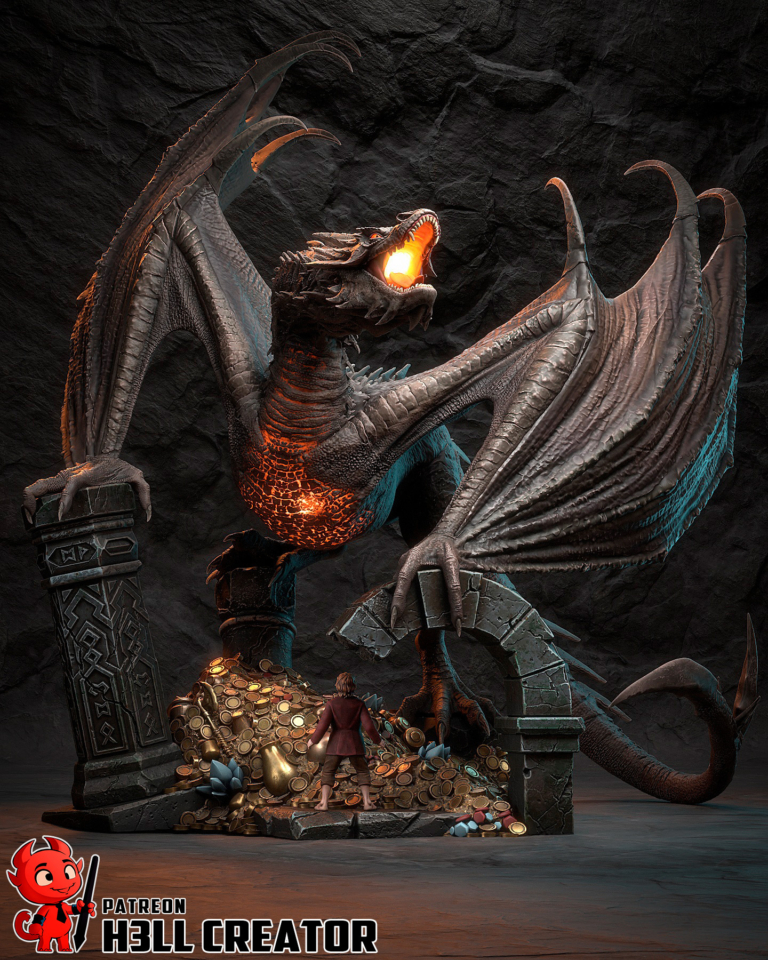Smaug STL 2 - The Lord of The Rings