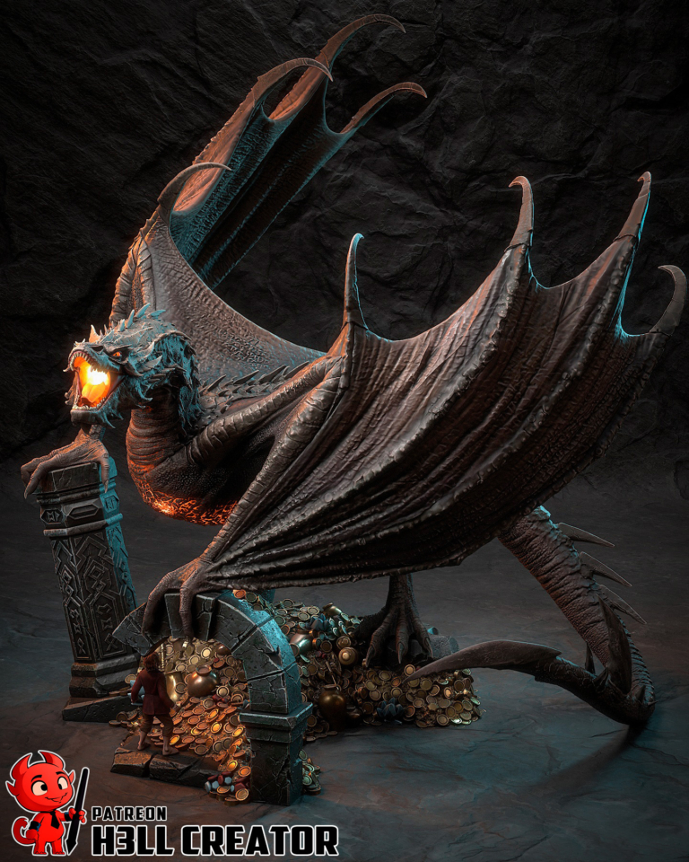 Smaug STL 2 - The Lord of The Rings