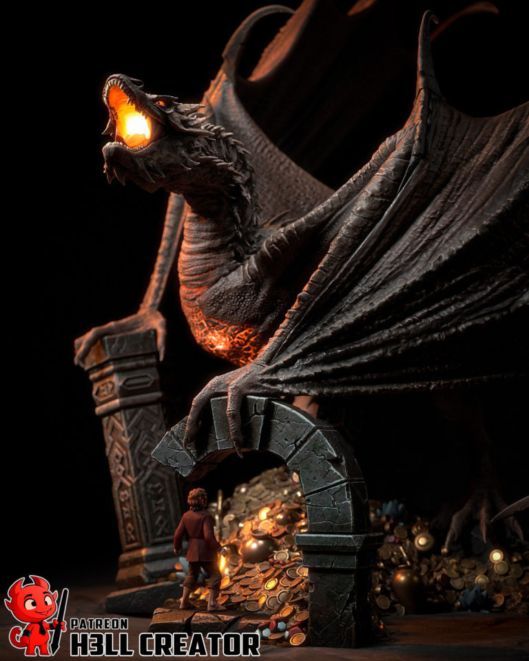 Smaug STL 2 - The Lord of The Rings