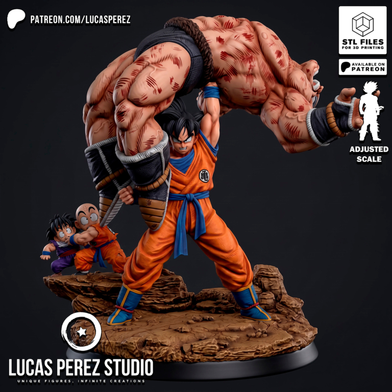 Goku vs Nappa Diorama Cover