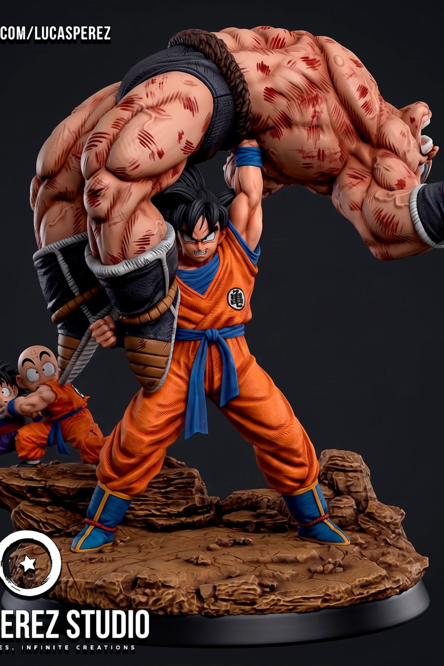 Goku vs Nappa Diorama Cover