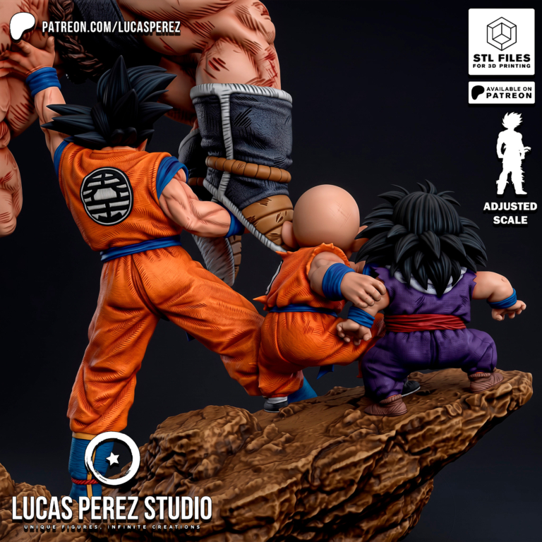 Goku vs Nappa Diorama - Dragon Ball