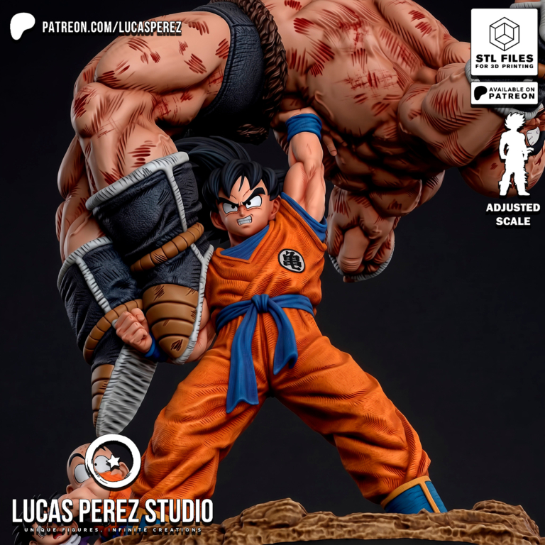 Goku vs Nappa Diorama - Dragon Ball