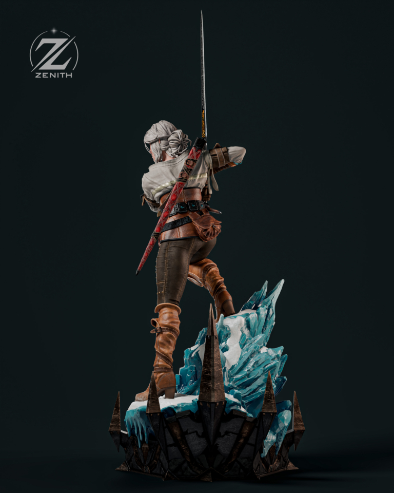Ciri STL 5 + Bust + Extras - The Witcher
