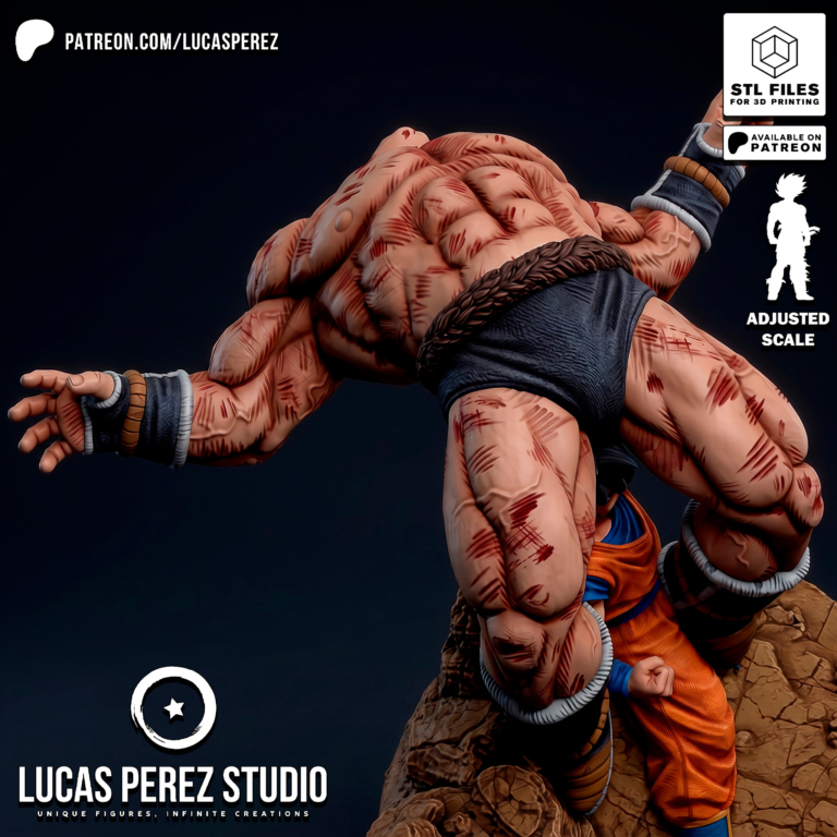 Goku vs Nappa Diorama - Dragon Ball