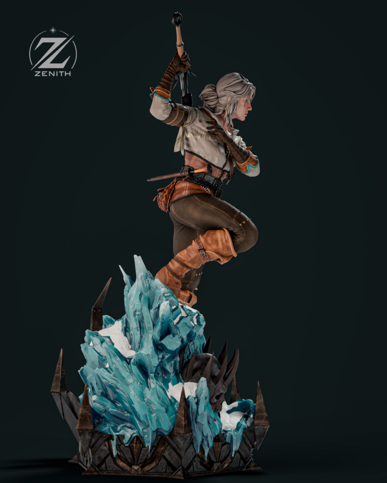 Ciri STL 5 + Bust + Extras - The Witcher