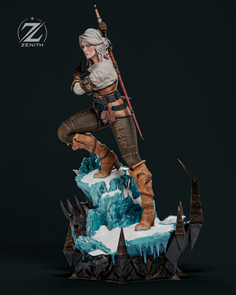 Ciri STL 5 + Bust + Extras - The Witcher