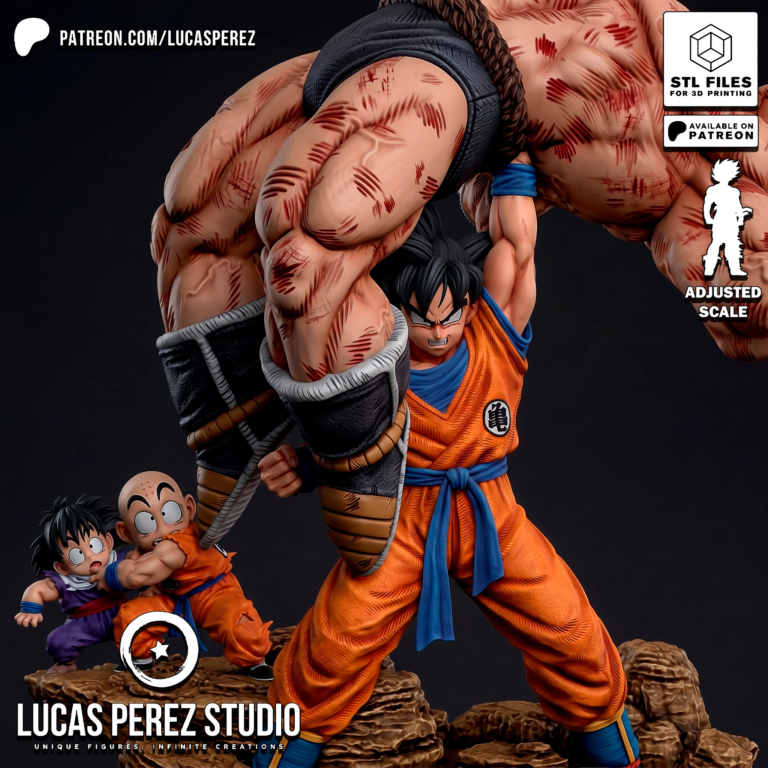 Goku vs Nappa Diorama - Dragon Ball