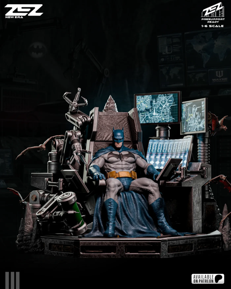Batman on Throne STL Cover