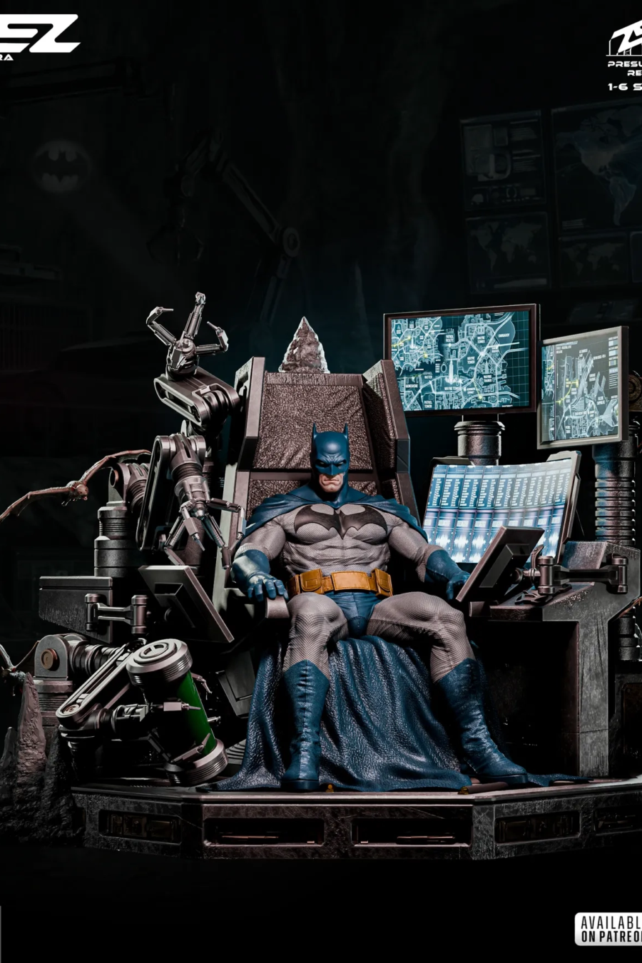 Batman on Throne STL Cover