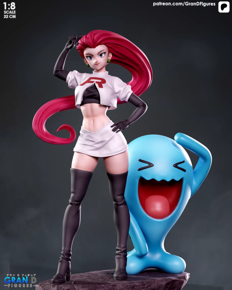 Jessie and Wobbuffet Diorama Cover