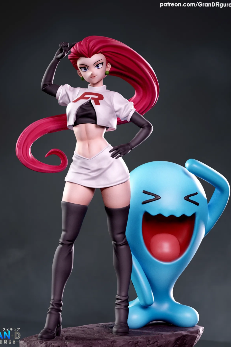 Jessie and Wobbuffet Diorama - Pokemon