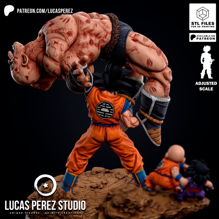 Goku vs Nappa Diorama - Dragon Ball