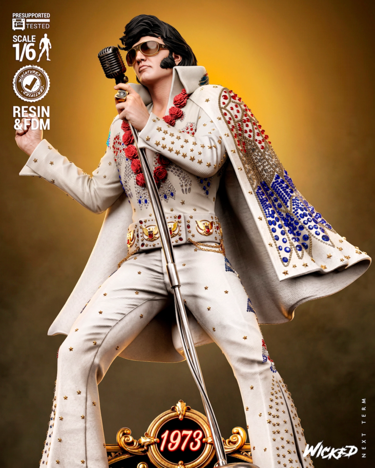 Elvis Presley STL + Bust