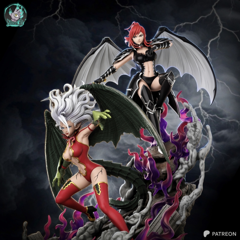 Erza and Mirajane Diorama - Fairy Tail