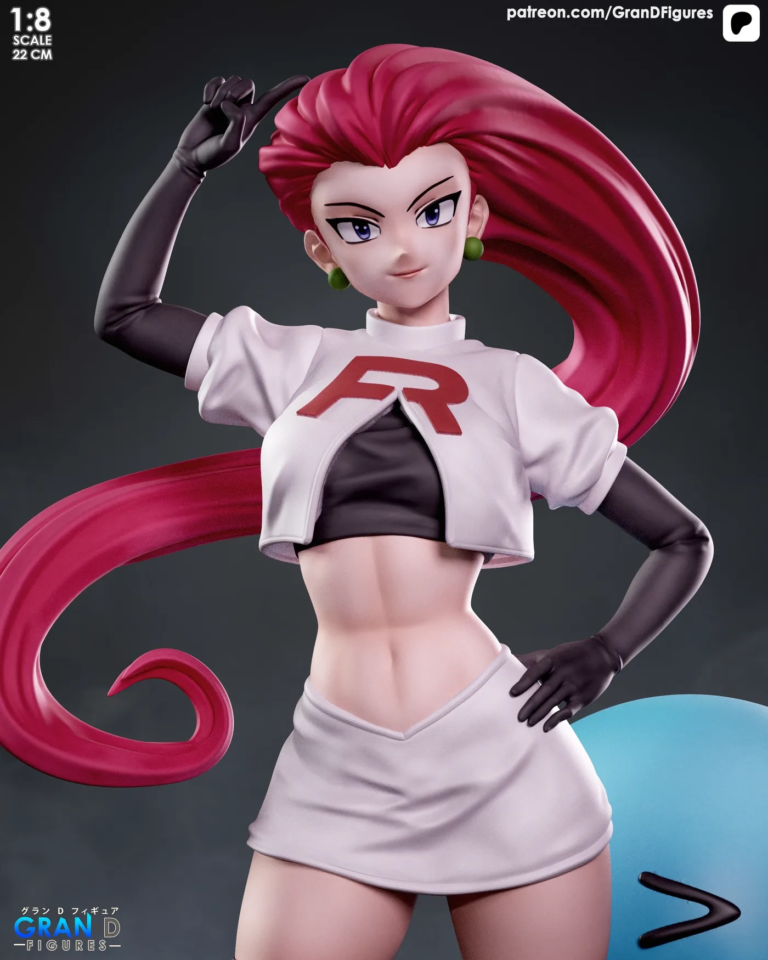 Jessie and Wobbuffet Diorama - Pokemon