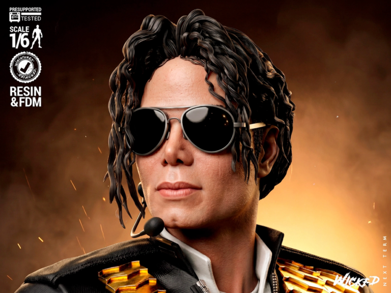 Michael Jackson STL + Bust