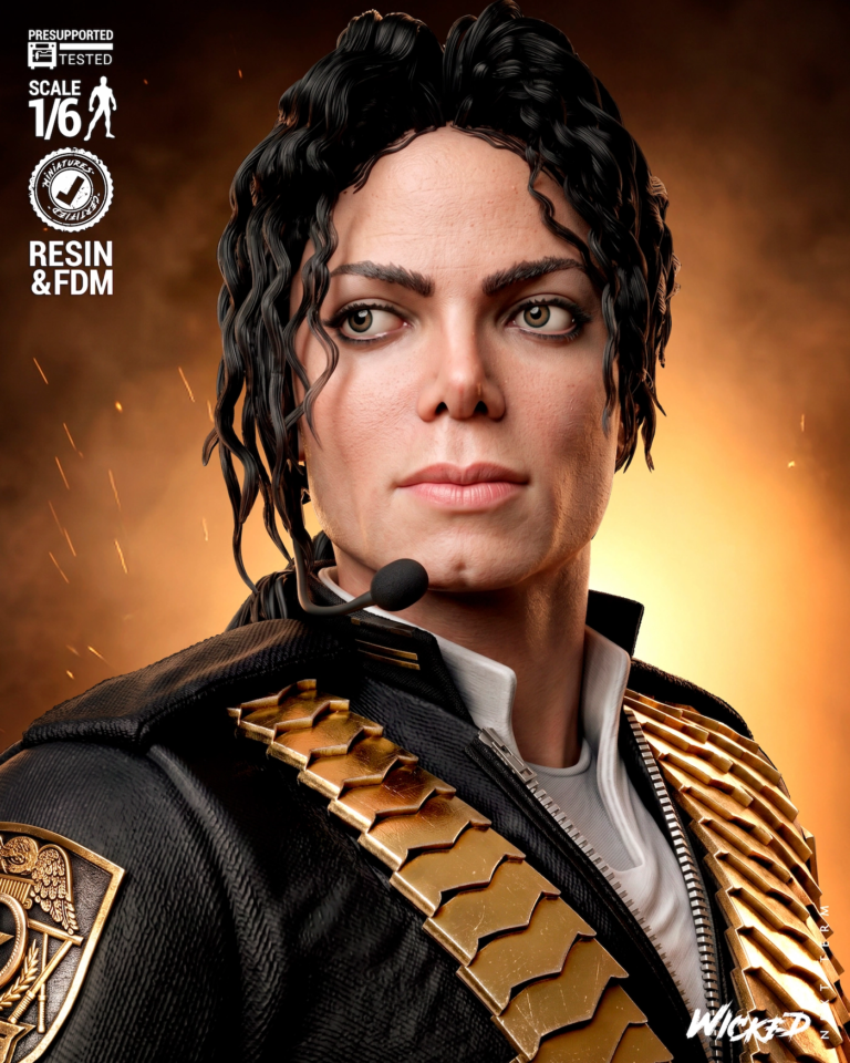 Michael Jackson STL + Bust