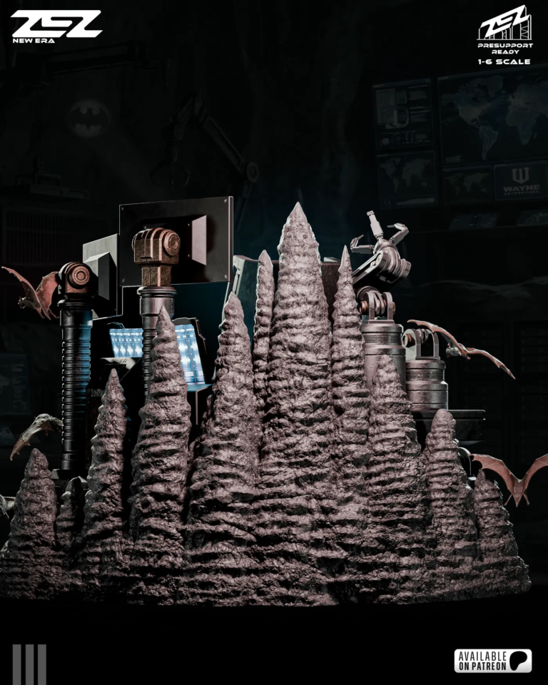Batman on Throne STL - DC