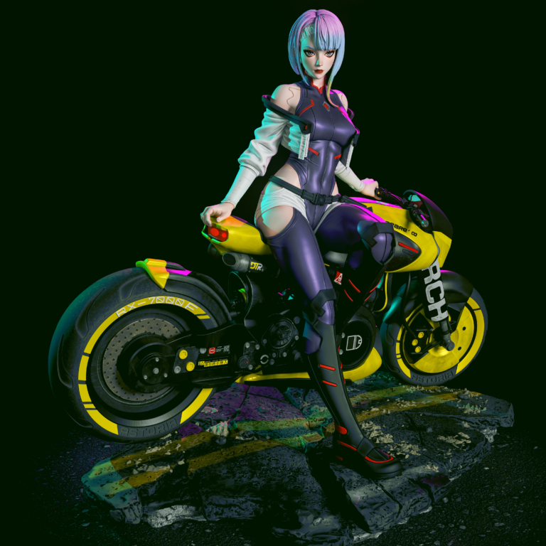 Lucy STL 3 + Bust + NSFW - Cyberpunk: Edgerunners