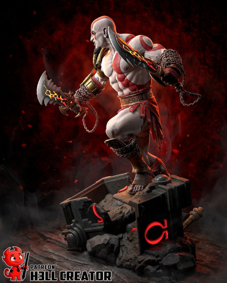 Kratos STL 12 + Bust - God of War