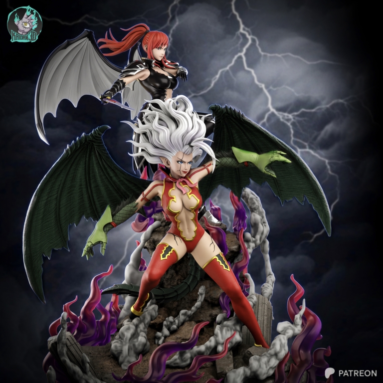 Erza and Mirajane Diorama - Fairy Tail