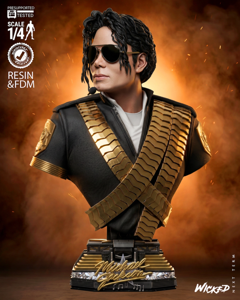 Michael Jackson STL + Bust