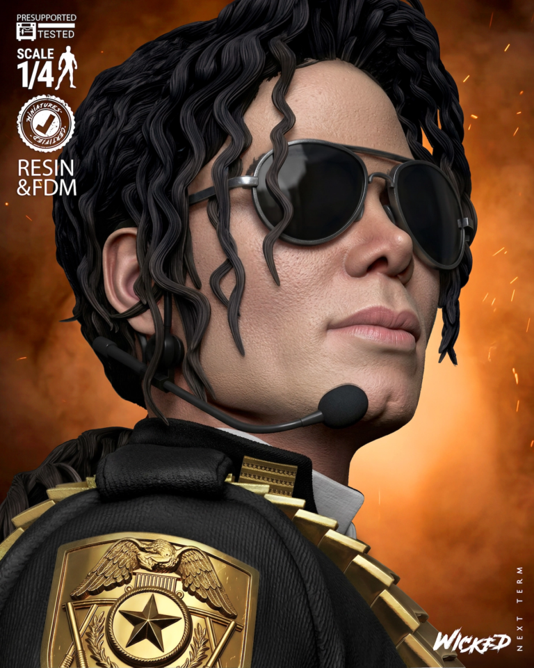 Michael Jackson STL + Bust