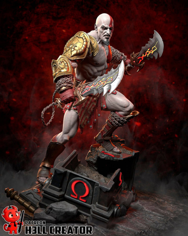 Kratos STL 12 + Bust - God of War