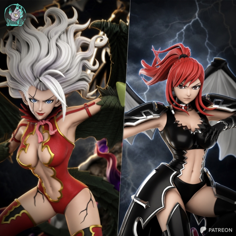 Erza and Mirajane Diorama - Fairy Tail