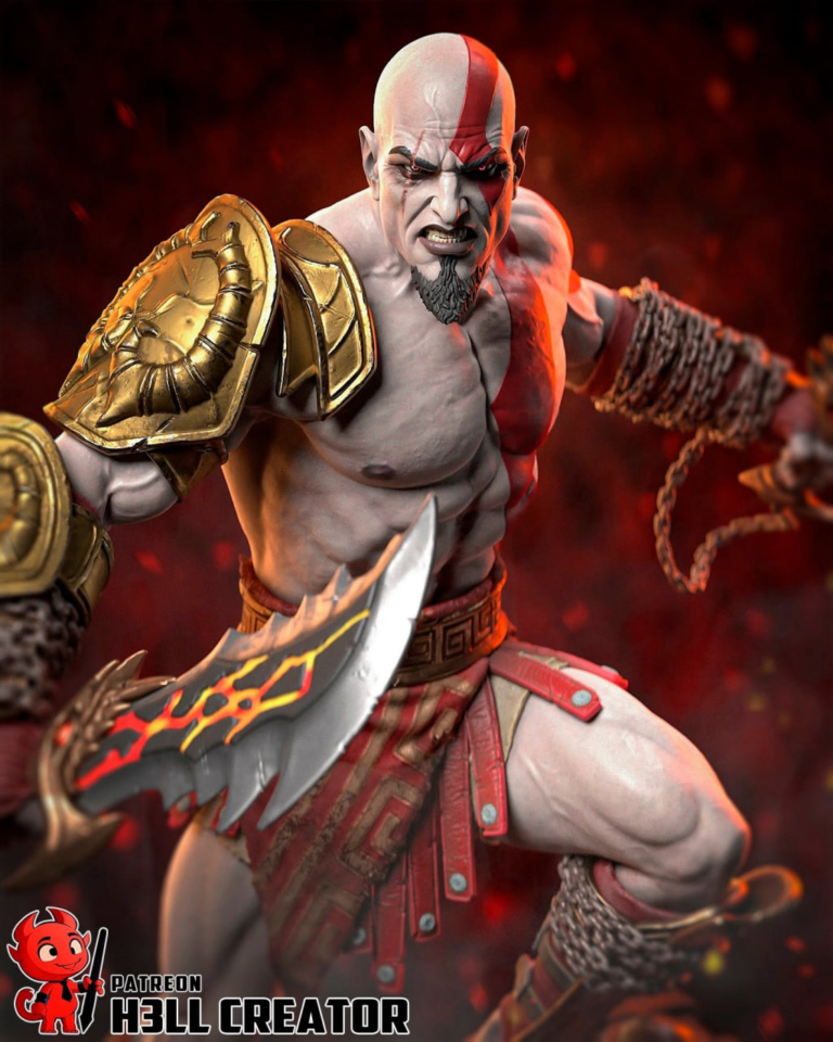 Kratos STL 12 + Bust - God of War