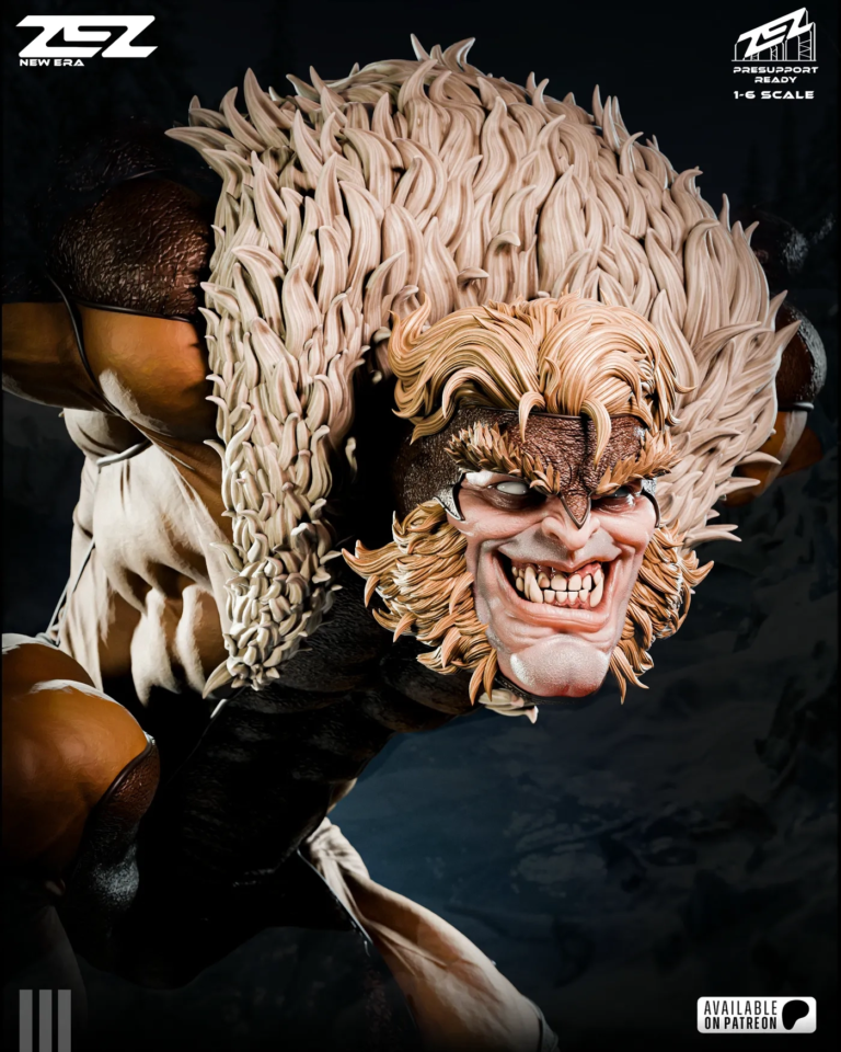Sabretooth STL + Bust + Extras - Marvel