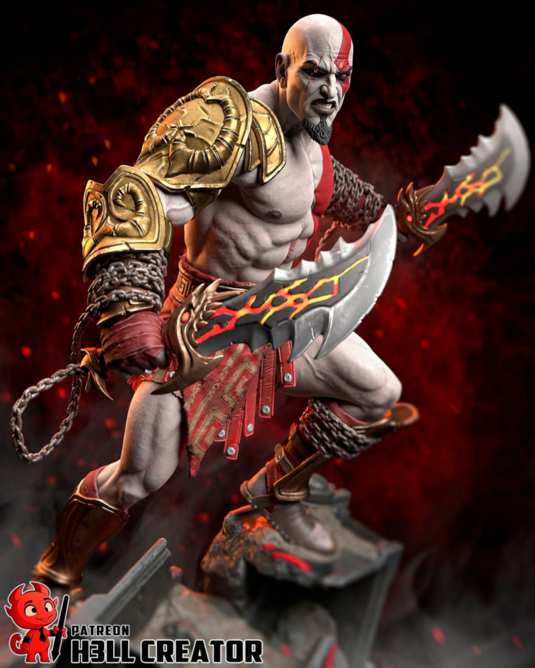Kratos STL 12 + Bust - God of War