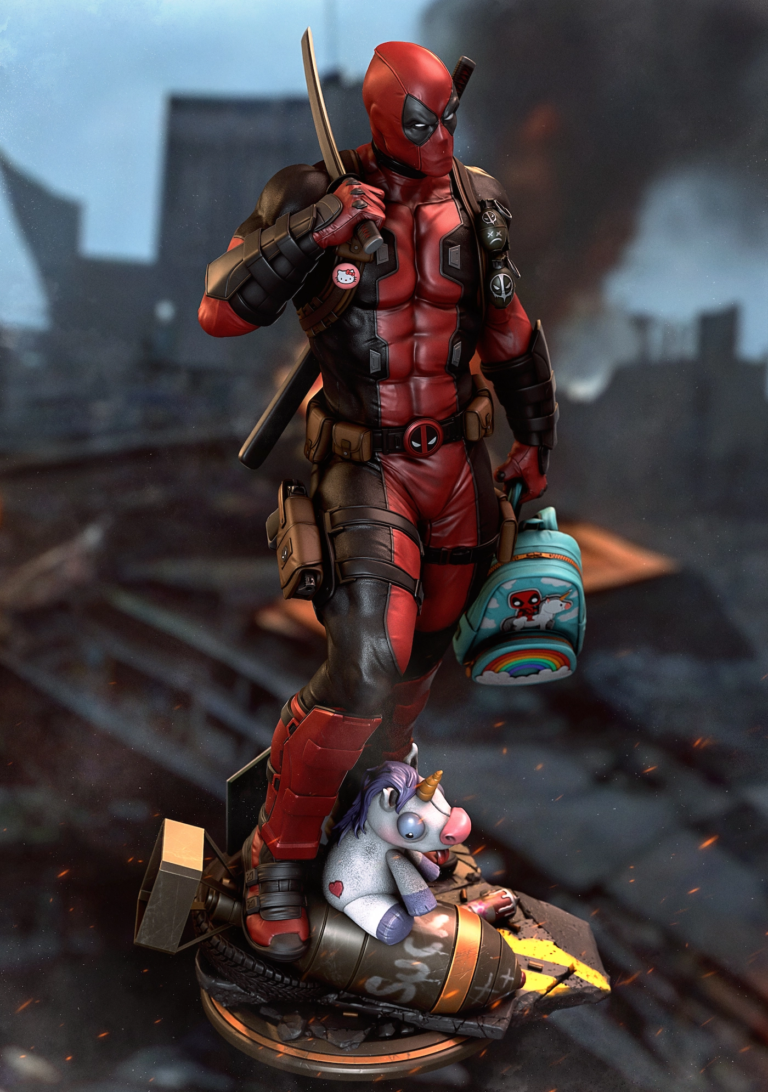 Deadpool STL 3 + Bust - Marvel