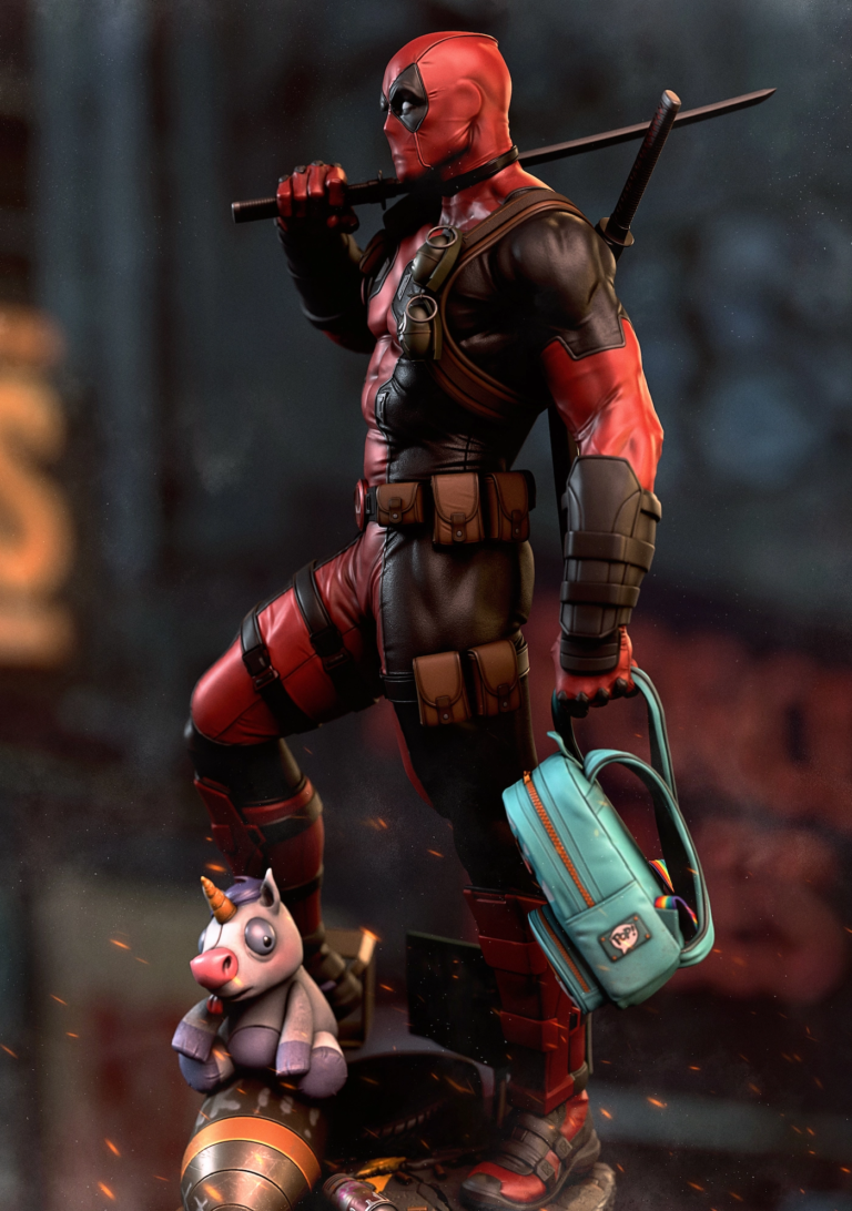 Deadpool STL 3 + Bust - Marvel