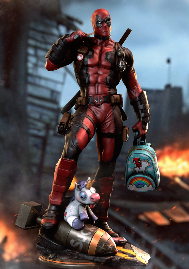 Deadpool STL 3 + Bust - Marvel