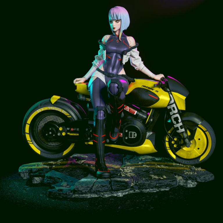 Lucy STL 3 + Bust + NSFW - Cyberpunk: Edgerunners