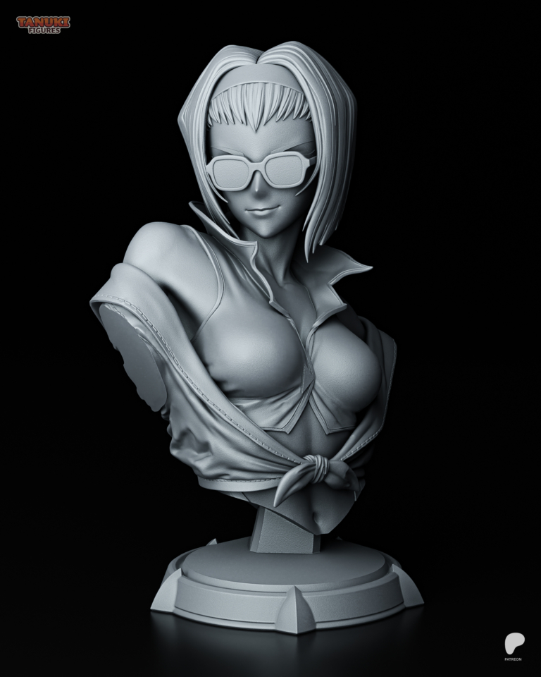 Faye Valentine STL 2 + Bust - Cowboy Bebop